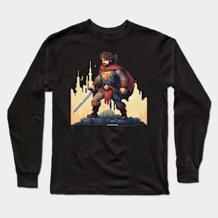 8bit Warrior Long Sleeve T-Shirt